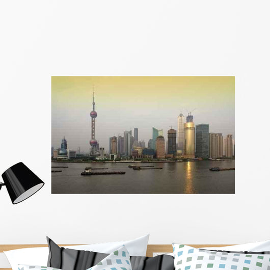 Pudong Skyline Wall Decal