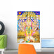 Indian God Krishna in Virat Roop Wall Mural