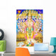 Indian God Krishna in Virat Roop Wall Mural