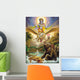 Indian God Vishnu with Garud Dav the Vahan of Vish Wall Mural