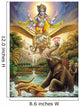 Indian God Vishnu with Garud Dav the Vahan of Vish Wall Mural