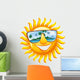 Cheerful Sun in Sunglasses Wall Decal