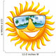 Cheerful Sun in Sunglasses Wall Decal