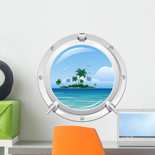Porthole with sea view Wall Decal