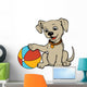 Dog with Beach Ball Wall Decal