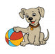 Dog with Beach Ball Wall Decal
