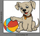 Dog with Beach Ball Wall Decal