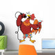 Rooster with Glass of Wine Wall Decal
