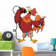 Rooster with Glass of Wine Wall Decal