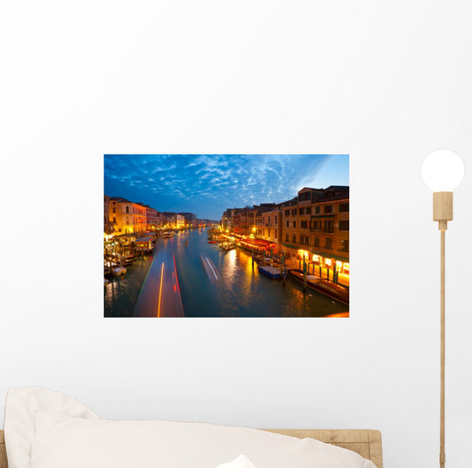 Venice, View from Rialto Bridge. Wall Mural