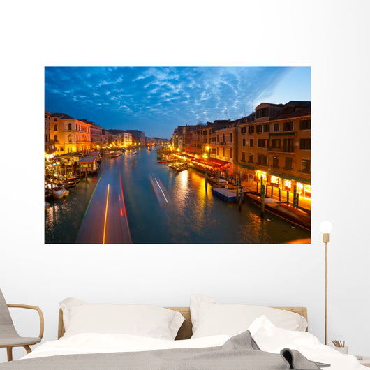 Venice, View from Rialto Bridge. Wall Mural