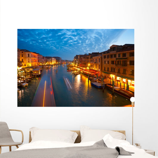 Venice, View from Rialto Bridge. Wall Mural