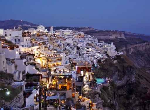 Santorini Night Wall Decal