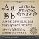 Swirly Alphabet Wall Mural