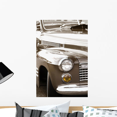 Classic Car Front End shown on a wall