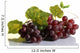 Grape Cluster With Leaves Wall Decal