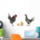 Hen and Cock Wall Mural