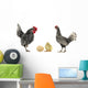 Hen and Cock Wall Mural