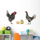 Hen and Cock Wall Mural