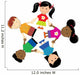 Children Holding Hands Circle Wall Decal
