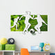 soccerball women Wall Decal