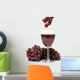 red grapes and wine Wall Decal