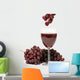red grapes and wine Wall Decal