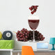 red grapes and wine Wall Decal