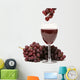 red grapes and wine Wall Decal