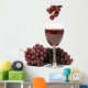 red grapes and wine Wall Decal