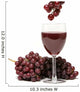 red grapes and wine Wall Decal