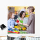 Family While Shopping Supermarket