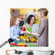 Family While Shopping Supermarket