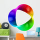 Abstract Three Dimensional Colorful Wall Decal