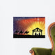 Christian Christmas Nativity Scene Wall Mural