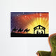 Christian Christmas Nativity Scene Wall Mural