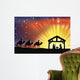 Christian Christmas Nativity Scene Wall Mural