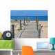 Wooden Boardwalk Ending Beach