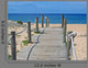 Wooden Boardwalk Ending Beach