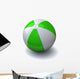Green&white beach ball Wall Decal