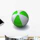 Green&white beach ball Wall Decal