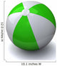 Green&white beach ball Wall Decal