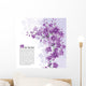 Purple Orchids Wall Mural