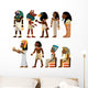 Pharaoh Icons Egyptian Gods Wall Decal Sticker Set