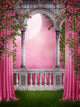 Rose garden with curtains Wall Mural