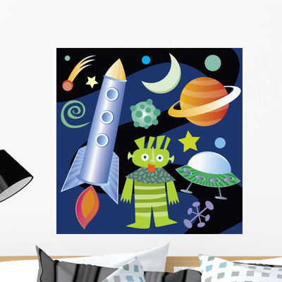 Space shown on a wall