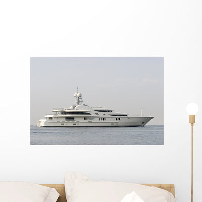 Yachtmillion Dollar Toy Wall Mural shown on a wall