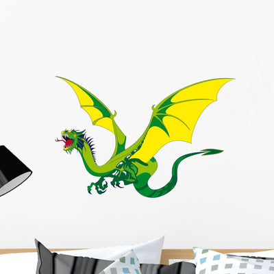 Dragon shown on a wall