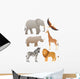 African Animals Wall Stickers