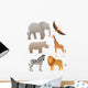 African animals Wall Decal